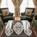 Fransız Dantel Yatak Odası Takımı 3 Parça - Ekru