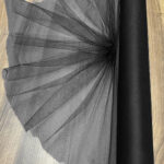 Bohça Süsleme Tülü, Nişan Bohça Süsü, Kapı Süsü Tülü, Doğum Günü Tülü 100x300cm, Siyah Tül Süsleme