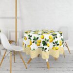 Yuvarlak Masa Örtüsü Dijital Baskılı