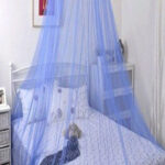 Renkli Cibinlik, Yatak Odası, Bebek Odası, Beşik Cibinliği, Yatak Sineklik - Mavi