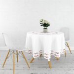 Yuvarlak Masa Örtüsü Dijital Baskılı