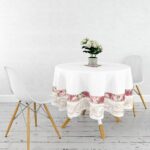 Yuvarlak Masa Örtüsü Dijital Baskılı