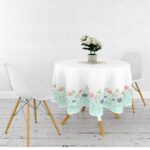 Yuvarlak Masa Örtüsü Dijital Baskılı