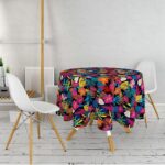 Yuvarlak Masa Örtüsü Dijital Baskılı