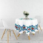 Yuvarlak Masa Örtüsü Dijital Baskılı