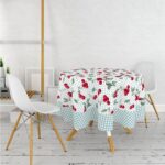 Yuvarlak Masa Örtüsü Dijital Baskılı