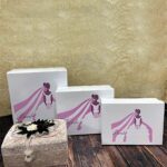 Gelin Bohçası, Gelin Nişan Set 4lü, Çeyizlik Gelin Kutusu, Gelin Makyaj Sandığı, Gelin Kolisi