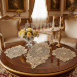 Salon Takımı, Yatak Odası 3 Parça Sehpa Örtüsü, Masa Örtüsü 3 Parça Oda Takımı