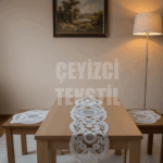 Salon Takımı, Yatak Odası 3 Parça Sehpa Örtüsü, Masa Örtüsü 3 Parça Oda Takımı