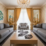 Salon Takımı, Yatak Odası 3 Parça Sehpa Örtüsü, Masa Örtüsü 3 Parça Oda Takımı