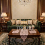 Salon Takımı, Yatak Odası 3 Parça Sehpa Örtüsü, Masa Örtüsü 3 Parça Oda Takımı Pudra