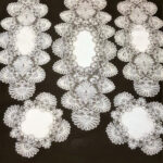 Salon Takımı 5 Parça Dantelli Masa Örtüsü Runner Seti