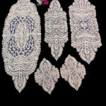 Salon Takımı 5 Parça Dantelli Masa Örtüsü Runner Seti