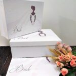 Gelin Bohçası, Damat Kutusu Gelinlik Baskılı Gelin Kutusu, Çeyizlik Gelin Kutusu Bride 3'lü Kutu