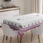 Kanaviçe Tek Masa Örtüsü 160x220