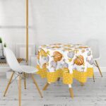 Yuvarlak Masa Örtüsü Dijital Baskılı