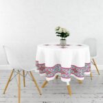 Yuvarlak Masa Örtüsü Dijital Baskılı