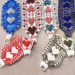 Halkalı Çeyizlik Lif, Yumuşak Dokulu Kalpli Lif, Çeyizlik Lif - 3 Adet