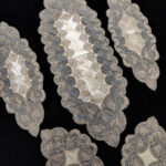 Salon Takımı 5 Parça Dantelli Masa Örtüsü Runner Seti - Kapuçino Simsiz