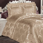 Pike Takımı Çift Kişilik Dantelsiz Asi - Kapuçino