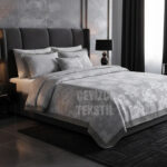 Berfin Çift Kişilik Pike Takımı - Gri