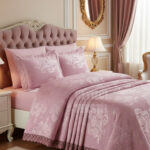 Berfin Çift Kişilik Pike Takımı - Pudra