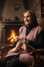 Çeyizlik Yelek, Düğmeli Anne Yeleği, Simli Yelek, Hediyelik Yelek, Gelin Simli Cepli Yelek - Pudra