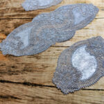 Salon Takımı, Yatak Odası 3 Parça Sehpa Örtüsü, Masa Örtüsü 3 Parça Oda Takımı - Gri Kadife