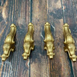 Plastik Küçük Ayak Gold Renk 4 Adet