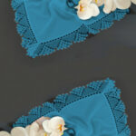 2 Adet, iğne Oyası Çeyizlik Mevlüt Örtüsü, Şal, 70 x 140 cm.