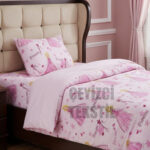 Nevresim Takımı Tek Kişilik Kalpli Prenses Model