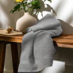 Banyo ve El Havlusu 2li Pamuk - Gri