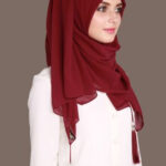 Püsküllü Şal, Şifon Şal, Çeyizlik Şal, Püsküllü Eşarp 70x170cm