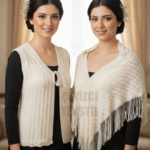 Gelin Yeleği ve Gelin Şalı, Kristal Simli Çeyizlik Yelek ve Şal