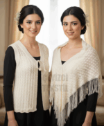 Gelin Yeleği ve Gelin Şalı, Kristal Simli Çeyizlik Yelek ve Şal