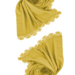 2 Adet, Açık Sarı Renk İğne Oyası Mevlüt Örtüsü, Çeyizlik Şal