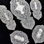 Salon Takımı 5 Parça Dantelli Masa Örtüsü Runner Seti - Krem