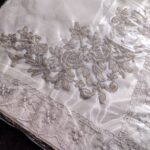 Fransız Güpürlü Işlemeli, Çeyizlik Saten Lüks Bohça, Nişan Bohçası