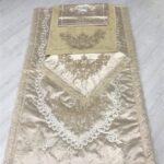 Nişan Seccade Takımı Fransız Dantelli 4 Parça Seccade Seti Söz Nişan Seti Seccade Takımı