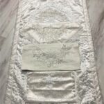 Nişan Seccade Takımı Fransız Dantelli 4 Parça Seccade Seti Söz Nişan Seti Seccade Takımı