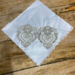 Çeyizlik Saten Bohça, Çeyizlik Nakışlı Fransız Dantel Bohça