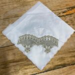 Çeyizlik Saten Bohça, Çeyizlik Nakışlı Fransız Dantel Bohça