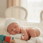 Bebek 3lü Patik Şapka Eldiven Takımı - Beyaz