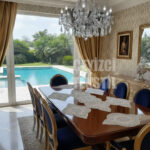 Supla Runner Seti Sunumluk Kordone Nakışlı Modern Amerikan Servis Takımı 6 Kişilik Set - Krem