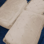 Çeyizlik Boncuk Işlemeli Kadife Nişan Hurcu 3lü Nişan Hurcu, Bohça Gelin Hurç Seti