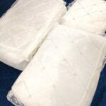 Çeyizlik Boncuk Işlemeli Kadife Nişan Hurcu 3lü Nişan Hurcu, Bohça Gelin Hurç Seti - Krem