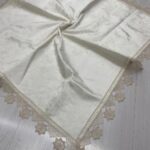 Kadife İğne Oyalı Bohça, Çeyizlik Kadife Bohça, Çeyizlik Fiskos 100x100cm Fiskos