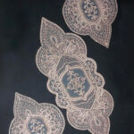 Salon Takımı, Yatak Odası 3 Parça Sehpa Örtüsü, Masa Örtüsü 3 Parça Oda Takımı - Pudra