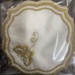 Kokteyl Peçetesi, Bardak Altlığı 6 Adet Sunum Peçetesi Gold