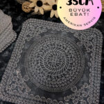 Supla, Gri Amerikan Servis 6lı Supla, 6 Adet Supla, 6lı Tabak Altlığı